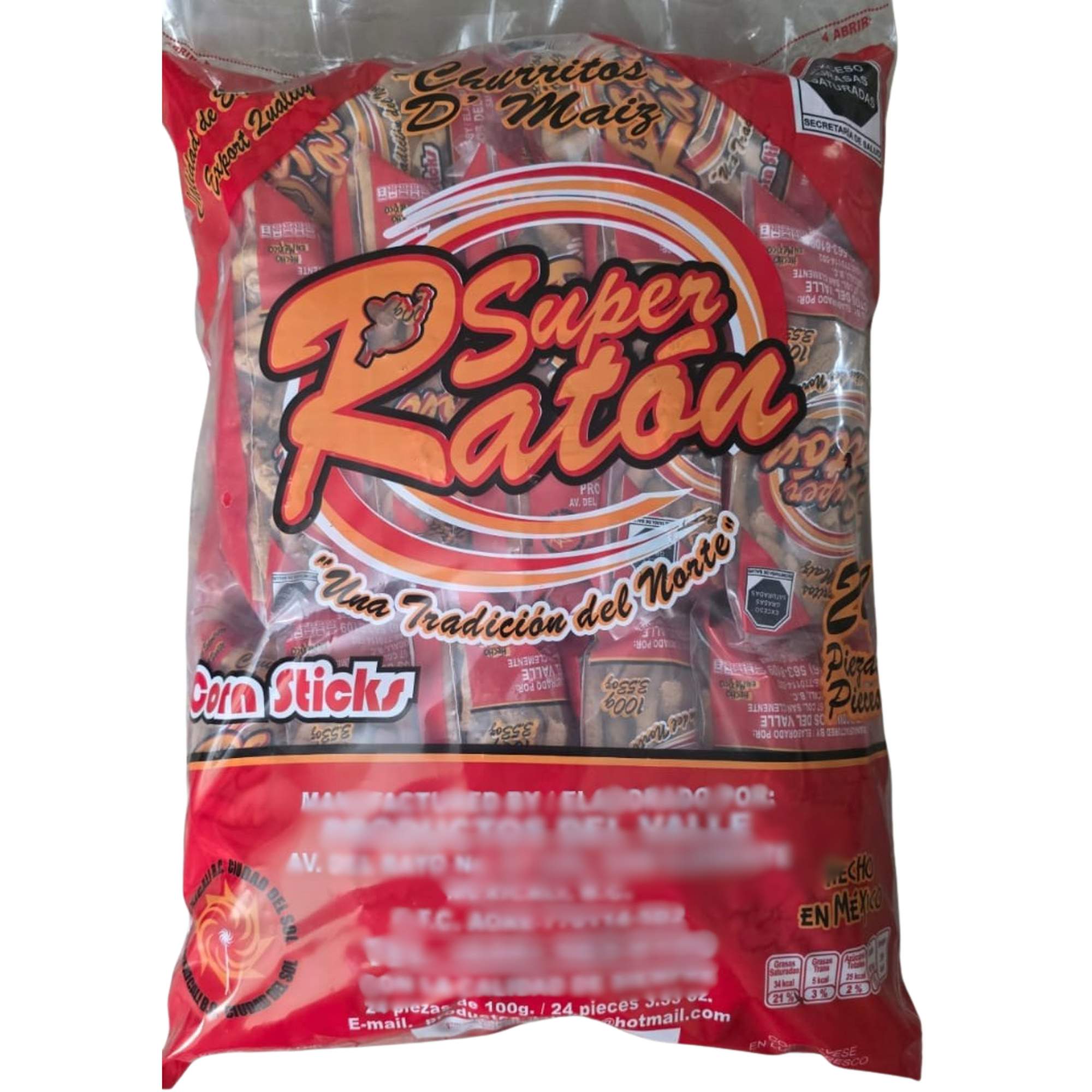 Churritos Super Raton 24 pack